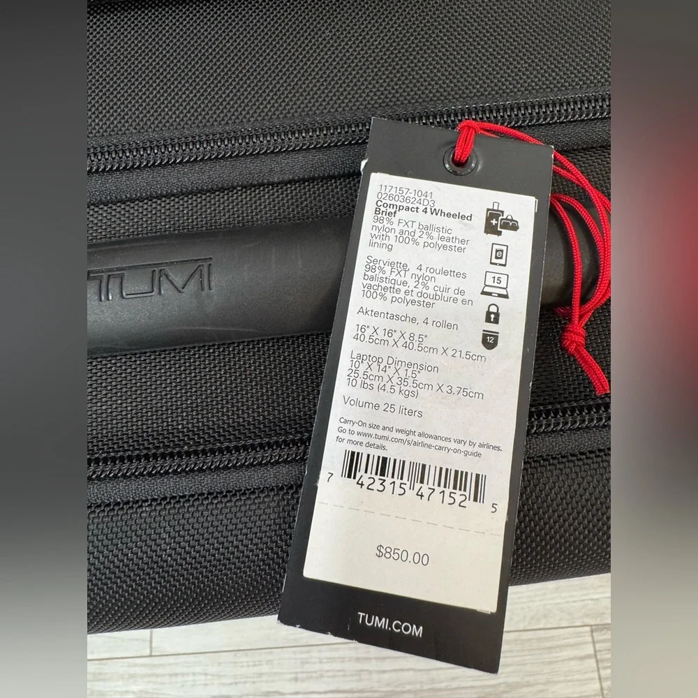 TUMI ALPHA Compact 4 Wheeled Brief